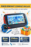 📱 TABLETTE ÉDUCATIVE ÉCRAN BLINDÉ – 8GB RAM | 256GB | VERSION FRANÇAISE 🇫🇷