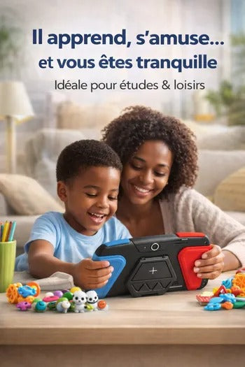 📱 TABLETTE ÉDUCATIVE ÉCRAN BLINDÉ – 8GB RAM | 256GB | VERSION FRANÇAISE 🇫🇷