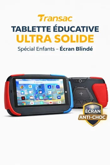 📱 TABLETTE ÉDUCATIVE ÉCRAN BLINDÉ – 8GB RAM | 256GB | VERSION FRANÇAISE 🇫🇷