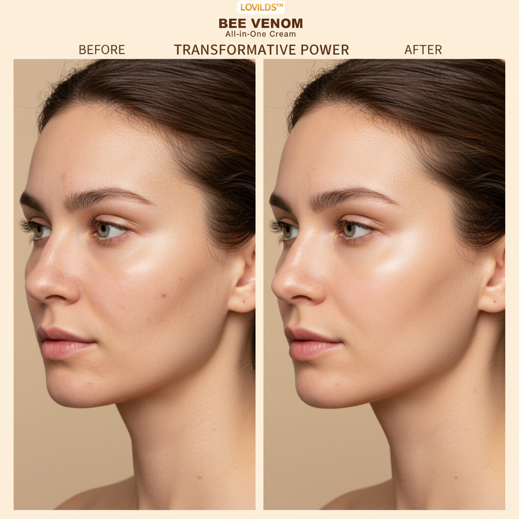 Bee venom Crème anti-âge, hydratante, réparatrice pour la peau, uniforme